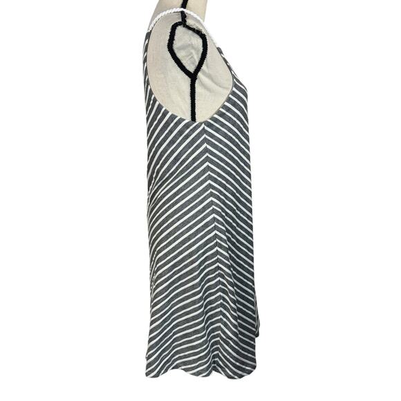 PrAna Large Seacoast A-Line Dress Striped Stretch Lined Scoop Neck Rope Straps - Picture 4 of 9